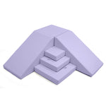 White Sweep photo of an Enhanced Lavender Foamnasium Corner Climber Set